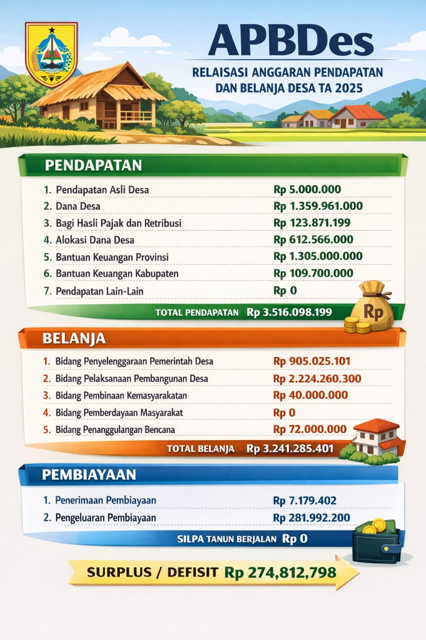 INFOGRAFIS REALISASI APBDES 2025